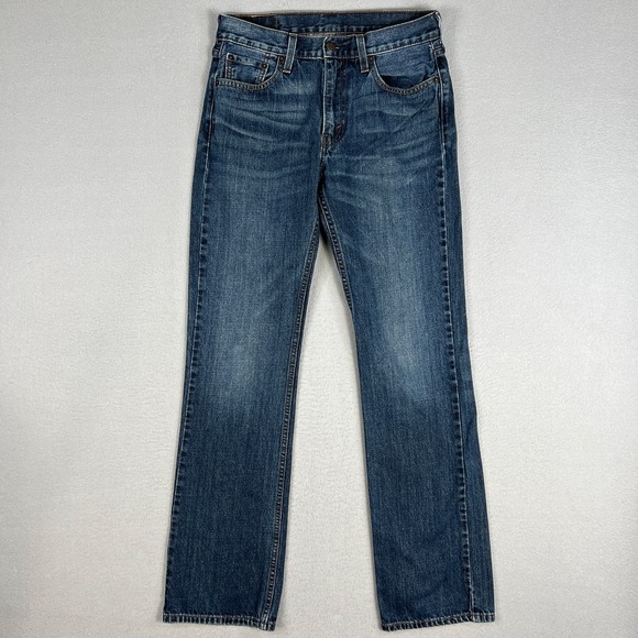 Levi's Other - Levis 527 Jeans Mens 30x34 (Fit 30x32) Slim Fit Boot Cut Dark Wash Blue Denim